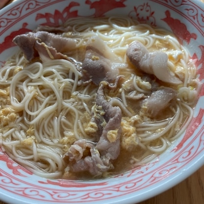 豚肉を入れてみました。
子供と夫に評判よかったです。